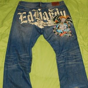 Ed hardy jeans with design